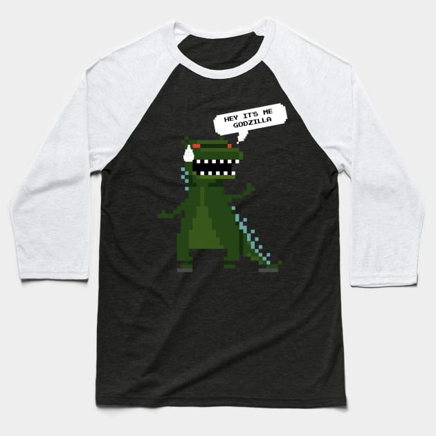 Godzilla Minus One Baseball T-Shirt by Nolinomeg